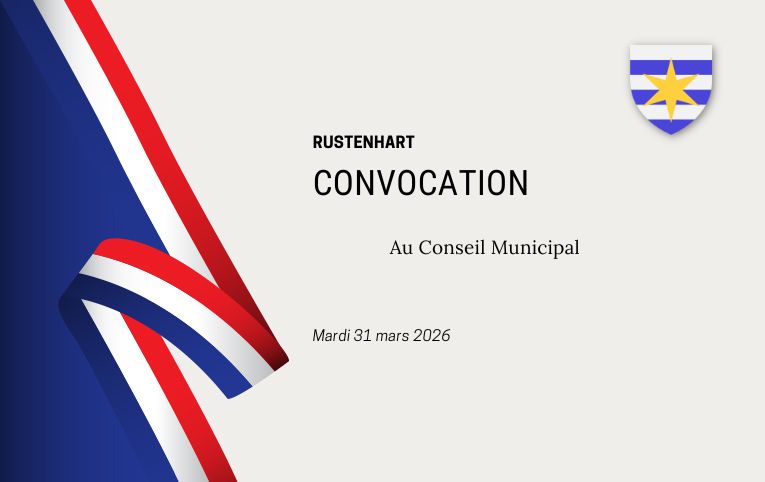 Convocation du conseil municipal du mardi 31 mars 2026